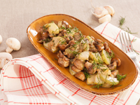 Как быстро приготовить картошку с грибами в рукаве