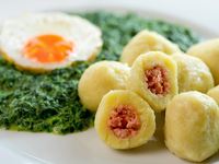 Картофельные шарики с мясным фаршем