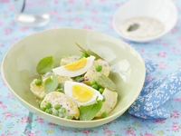 Салат из молодого картофеля и щавеля