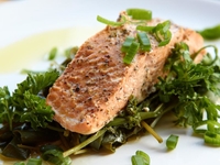 Рыба на пару с травами