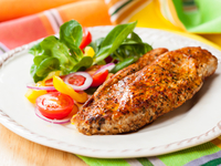 Мясо индейки в сметанно-соевом соусе