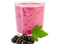 Молочный коктейль из черной смородины