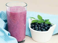 Бананово-черничный смузи