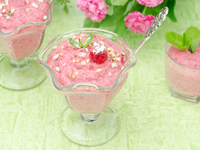 Малиново-творожный мусс