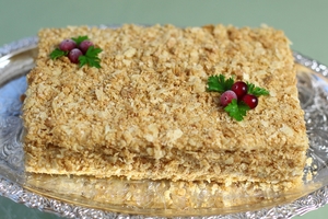 Как приготовить закусочный Наполеон с рыбой (ВИДЕО)