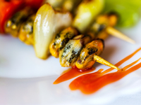 Мидии, приготовленные на костре