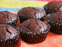 Маффины с двумя видами шоколада