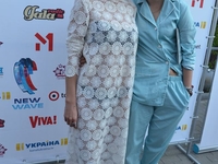 Новая волна 2014: Вера Брежнева приехала в прозрачном платье