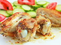 Запеченные крылышки в горчично-медовом соусе