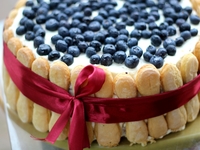 Чернично-лимонный торт