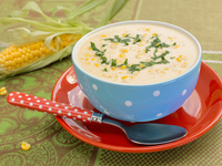 Сливочный суп с кукурузой