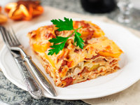 Лазанья с кабачками и морковью