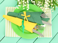 Сервировка бумажных салфеток: ТОП-10 идей