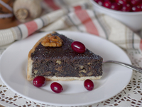 Маковый пирог с орехами