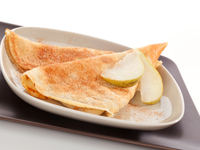 Блины с грушами на молоке