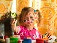 Аппликация из осенних листьев: Делаем индюшонка