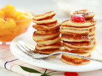 Оладьи с курагой