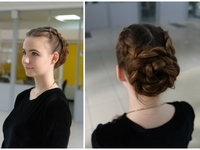 Стильная прическа с плетением: Мастер-класс