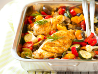 Запеченная курица с овощами: ТОП-5 рецептов