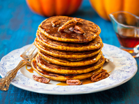 Тыквенные оладьи на кефире