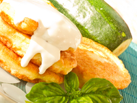 Сладкие оладьи из кабачков