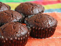 Шоколадные кексы с какао