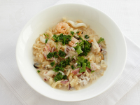 Ризотто с морским коктейлем