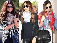 Стильные образы с шарфами: Звездные примеры