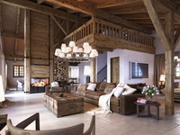 Интерьер в стиле шале (фото)
