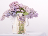 Декупаж: Цветочный горшок в стиле прованс