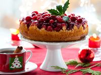 Как приготовить рождественский пирог с клюквой