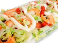 Салат на Новый год с креветками