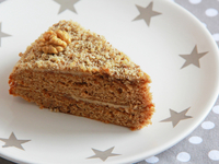 Торт на Новый год кофейно-ореховый