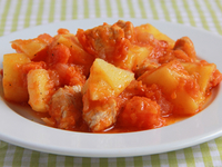 Картофельно-тыквенное рагу с индейкой