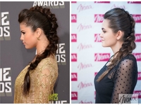 Прически на Новый год: Объемная коса в стиле Селены Гомес