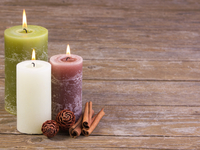 Декупаж к Новому году: Украшаем подсвечник