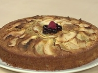 Овсяный пирог с малиной