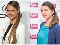 Прически на Новый год: Оригинальный хвост в стиле Джессики Альба