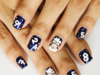 Маникюр на Новый год: Рисунки на ногтях с овечками