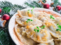 Рождественский пост 2015-2016: Вареники с капустой и гречкой