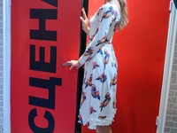 Look дня: Катя Осадчая на съемках проекта Голос. Дети