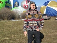 Олег Скрипка выиграл в соревнованиях на воздушном шаре