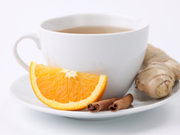 Имбирный чай с лимоном и апельсином