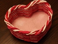 Корзинка-сердечко на День святого Валентина: Мастер-класс