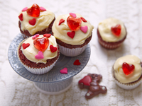 Рецепты на День Валентина: Шоколадные капкейки с глазурью