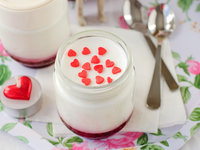 Рецепты на День Валентина: Малиновая панна котта