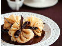 Масленица 2015: Блинные мешочки с ананасами