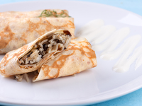 Масленица 2015: Рецепт блинов с мясом и рисом