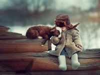 Дети и звери: Очаровательная фотоподборка