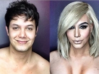 Makeup-гений: Парень с помощью макияжа превращается в знаменитостей